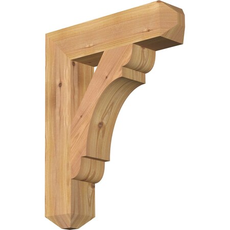 Ekena Millwork Olympic Craftsman Smooth Bracket, Western Red Cedar, 3 1/2"W x 16"D x 20"H BKT04X16X20OLY04SWR